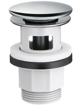 Донный клапан HANSGROHE push-open для умывальника с переливом Chrome 50105000 хром - 50105000
