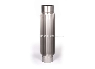 Труба-радиатор дымоходная ВЕНТ УСТРИЙ из нержавеющей стали Ø120, 50 см, 1,0 мм - VU-R-D120-0,5-1,0