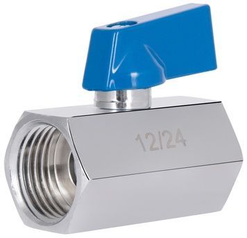 Кран кульовий прямий міні Thermo Alliance Standart 1/2" ВР латунь SD187W15 - SD187W15
