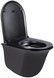 Унитаз подвесной QTAP Virgo безободковый черный с сиденьем Soft-close QT1833051ERMB - QT1833051ERMB - 10