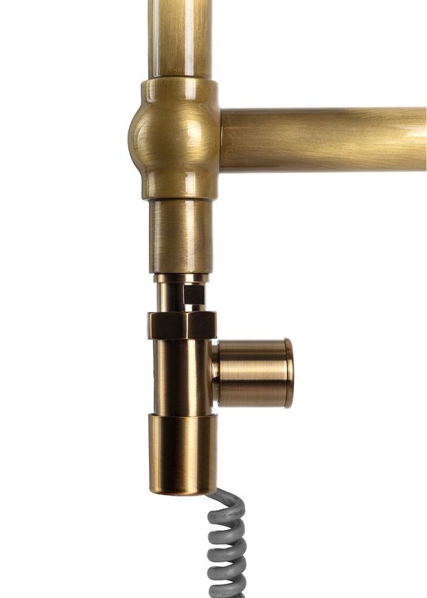 Кран для полотенцесушителя угловой NAVIN под ТЭН 1/2"х1/2", бронза, 2 шт. (21-532430-7777) - 21-532430-7777