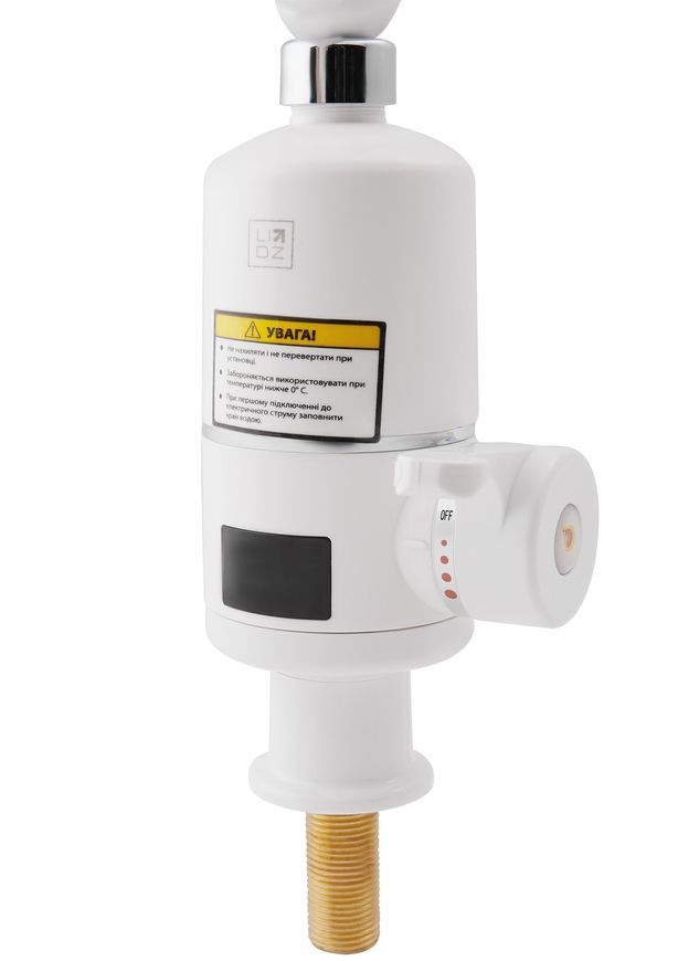 Однокран LIDZ Warm 057 проточный с электрическим нагревом LDWAR057WCR24983 белый/хром - -LDWAR057WCR24983