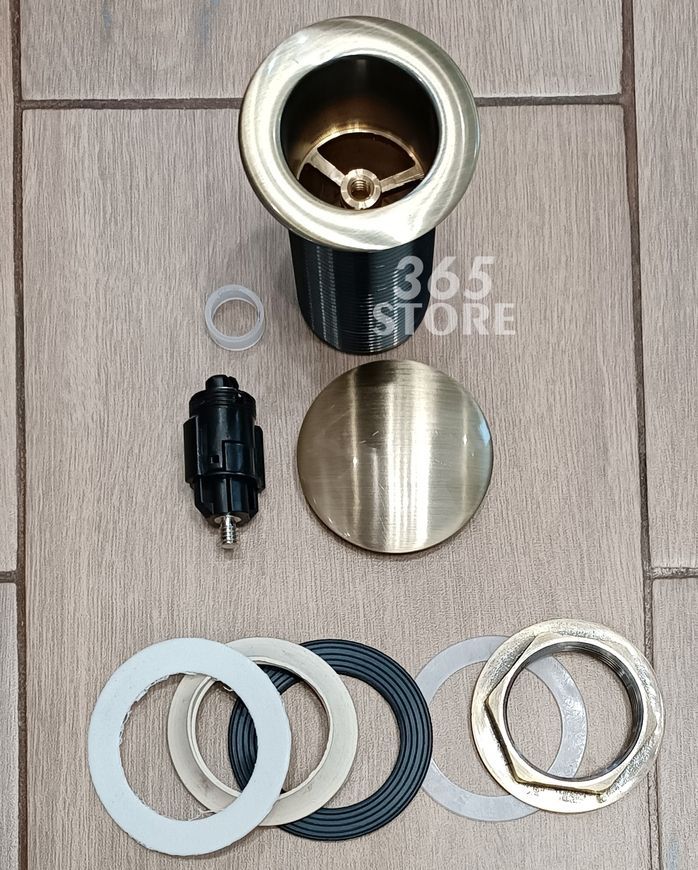 Донний клапан McALPINE CWU60-АB Cliсk-Claсk бронза для раковини 1 1/4" без перелива - CWU60АВ