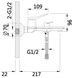 Змішувач для ванни Qtap Presto з душовим гарнітуром Graphite QTPRE259GRP45584 - QTPRE259GRP45584 - 2