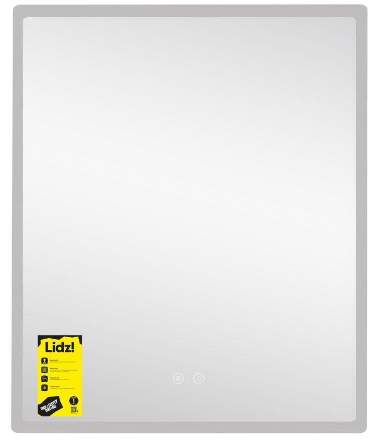 Зеркало Lidz Orion OR2 700&times;800 мм с LED-подсветкой Touch, антизапотеванием, диммером, рег. яркости LDOR70080049293
