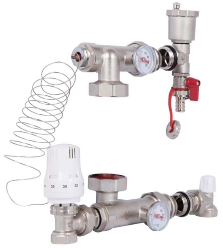 Змішувальна група Thermo Alliance Standart 1'' без байпаса, без насосу SF006W25 - SF006W25