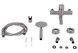 Смеситель для ванны Brinex Pure 006 с поворотным изливом и душевым гарнитуром Nickel BRIPUR006NKL - BRIPUR006NKL - 6