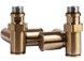 Кран для полотенцесушителя угловой NAVIN под ТЭН 1/2"х1/2", бронза, 2 шт. (21-532430-7777) - 21-532430-7777 - 1