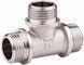 Трійник латунний SD Forte 1/2"ЗРх1/2"ЗРх1/2"ЗР рівнопрохідний нікельований SF36715