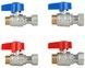 Комплект кранів кульових прямих з накидною гайкою Thermo Alliance Standart 1/2", 3/4" ВЗ для підключення котла TAS262RBW1520