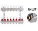 Колектор з витратомірами Thermo Alliance Standart 1" 8 виходів 3/4" + євроконуси 3/4''х16&times;2 SD235W848889 - SD235W848889 - 1