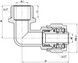 Уголок обжимной SD Forte 16х1/2" НР разборный латунь SF175W1615