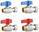 Комплект кранів кульових прямих з накидною гайкою Thermo Alliance Standart 1/2", 3/4" ВЗ для підключення котла TAS262RBW1520