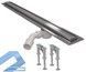 Трап для душу McALPINE OMEGA Slim MPCD700-O-B-NT-KPL 700 мм ніжки мембрана - MPCD700-O-B-NT-KPL - 1