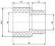 Муфта PPR Blue Ocean 50х40 редукційна BORCXX5040XXX - BORCXX5040XXX - 2