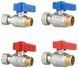 Комплект кранів кульових прямих з накидною гайкою Thermo Alliance Standart 1/2", 3/4" ВЗ для підключення котла TAS262RBW1520