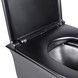 Унитаз подвесной QTAP Virgo безободковый черный с сиденьем Soft-close QT1833051ERMB - QT1833051ERMB - 2