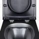 Унитаз подвесной QTAP Virgo безободковый черный с сиденьем Soft-close QT1833051ERMB - QT1833051ERMB - 4