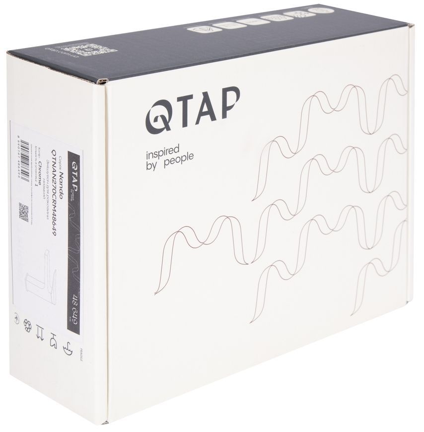 Смеситель для раковины Qtap Nando Chrome латунь k35 QTNAN270CRM48649 - QTNAN270CRM48649