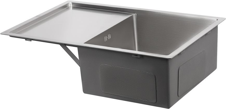 Кухонная мойка LIDZ Handmade H7850 Brushed Steel 3,0/0,8 LDH7850BRU35390 - LDH7850BRU35390