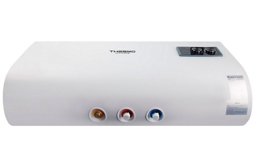 Водонагрівач електричний THERMO ALLIANCE 100 л плаский горизонтальний, мокрий ТЕН 2,0 кВт DT100H20GPD - DT100H20GPD