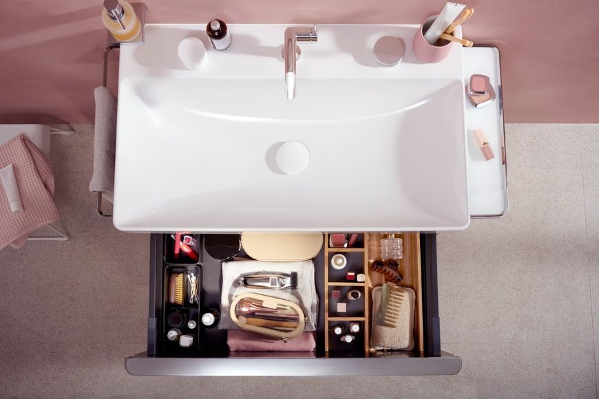 Смеситель для раковины HANSGROHE Tecturis S 110 Fine CoolStart EcoSmart+ Chrome 73323000 хром с донным клапаном - 73323000