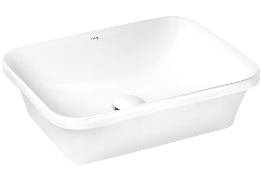 Раковина Qtap Scorpio 505х380х140 White з донним клапаном QT1411K490W - QT1411K490W