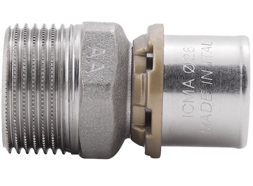 Перехідник прес-фітинг ICMA 26х1" ЗР №402 - 81402AFGP06