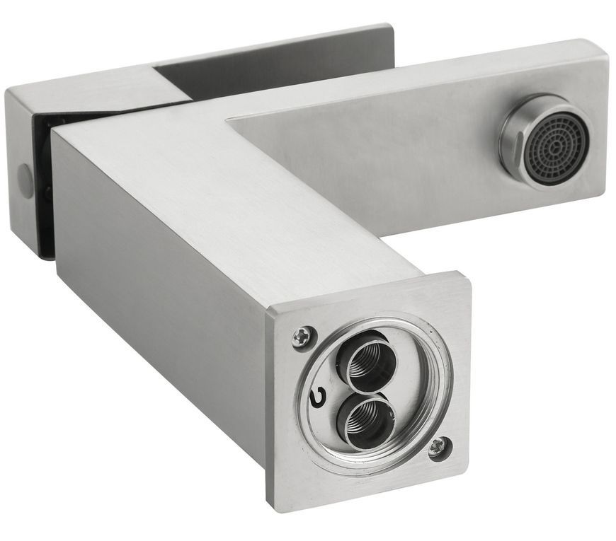 Змішувач для раковини низький Lidz Helix 001F Nickel k35 LDHEL001FNKS49178 - LDHEL001FNKS49178