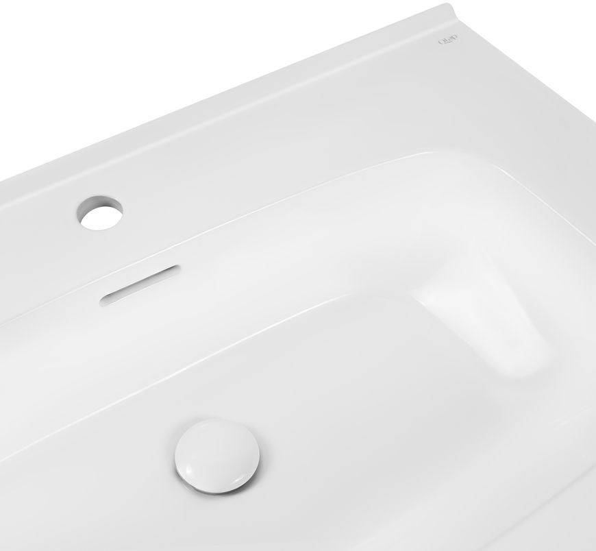 Раковина врізна QTAP Albatross 5H 810х505х205 White з донним клапаном QT01115080HW - QT01115080HW