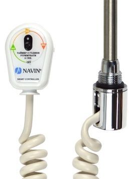 ТЭН для полотенцесушителя NAVIN Basic 300W хром с таймером (20-027031-3030) - 20-027031-3030