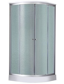 Душовий бокс Lidz Tani SB100x100.SAT.LOW.FR низький, скло Frost 4 мм + стінки WHI LTSB100100SATLOWFR - LTSB100100SATLOWFR