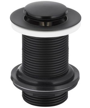 Донный клапан KFA ARMATURA 660-353-81 для умывальника 1 1/4" Cliсk-Claсk малый черный без перелива - 660-353-81
