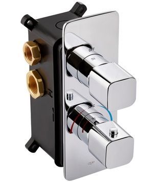 Змішувач вбудований термостатичний для ванни/душу QTAP Votice QTVOT65T105NGC хром - QTVOT65T105NGC
