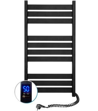 Полотенцесушитель электрический NAVIN Largo 500х1000 Sensor таймер регулятор правый 12-244053-5010 черный муар - 12-244053-5010