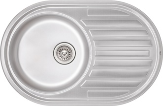 Кухонная мойка QTAP 7750 Micro Decor 0,8 мм (180) - QT7750MICDEC08
