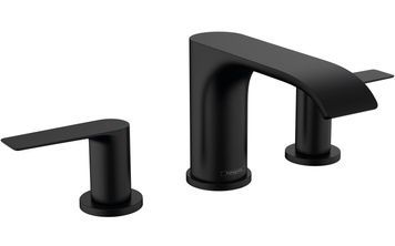 Змішувач для раковини HANSGROHE Vivenis 90 на 3 отвори Matt Black 75033670 чорний матовий з донним клапаном - 75033670