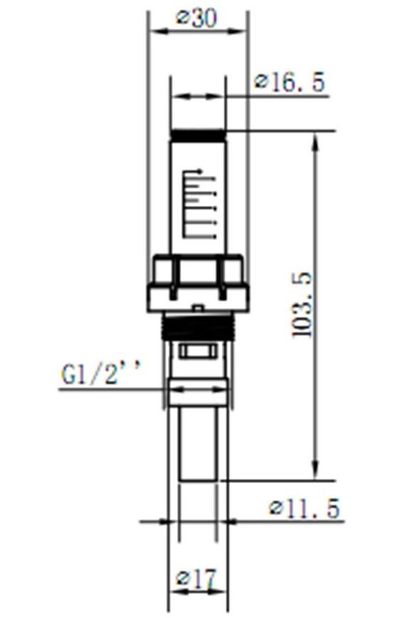 Витратомір для колектора SD Forte 1/2"х3/4" SFE008 - SFE008