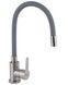 Смеситель для кухни Brinex Pure 015F3 с гибким изливом Nickel/Grey BRIPUR015F3NKG - BRIPUR015F3NKG - 1