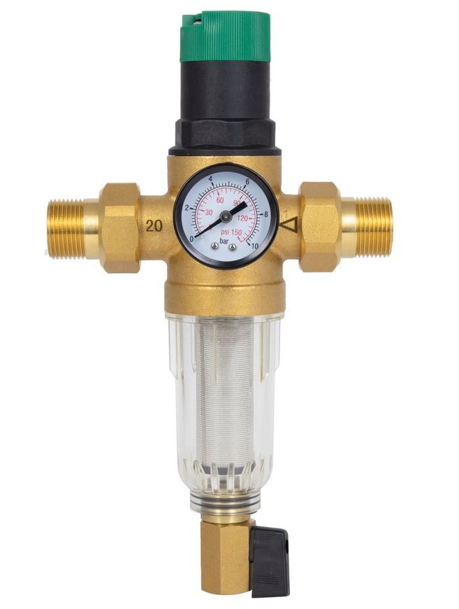 Фильтр самопромывной для холодной воды Thermo Alliance Forte 3/4" НР с редуктором давления SF128W20C - SF128W20C