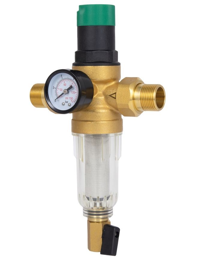 Фильтр самопромывной для холодной воды Thermo Alliance Forte 3/4" НР с редуктором давления SF128W20C - SF128W20C
