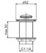 Донный клапан KFA ARMATURA 660-353-81 для умывальника 1 1/4" Cliсk-Claсk малый черный без перелива - 660-353-81 - 2