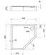 Душовий піддон LIDZ Diament ST90x90x16 LDIST909016