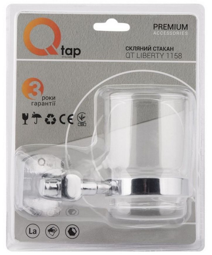 Стакан QTAP Liberty CRM 1158 хром