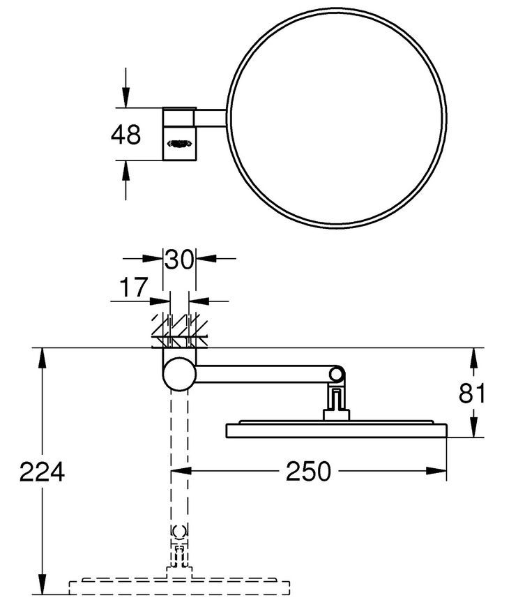 Дзеркало косметичне GROHE Selection 41077000 - 41077000