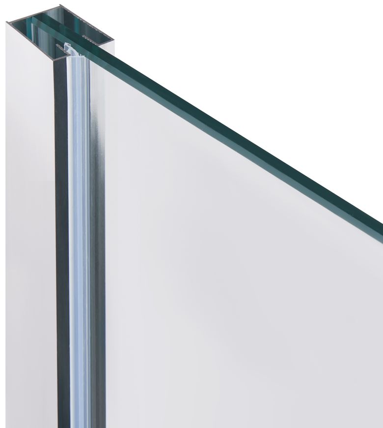 Душевая перегородка QTAP Walk-In STANDARD CRM201.C8, стекло 8 мм Clear, CalcLess, 100x190, неподвижная STDCRM201C8 - STDCRM201C8