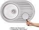 Кухонная мойка QTAP 7750 Micro Decor 0,8 мм (180) - QT7750MICDEC08 - 2