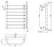 Полотенцесушитель водяной LIDZ Trapezium (CRM) D38/25 500x1200 P8 - LTRPZD3825501208WAT - 6