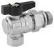Кран-американка Karro Uno Black 3/4" ВН шаровой угловой с антипротеканием PN40 KR-100056 CV035517 - KR-100056 - 3