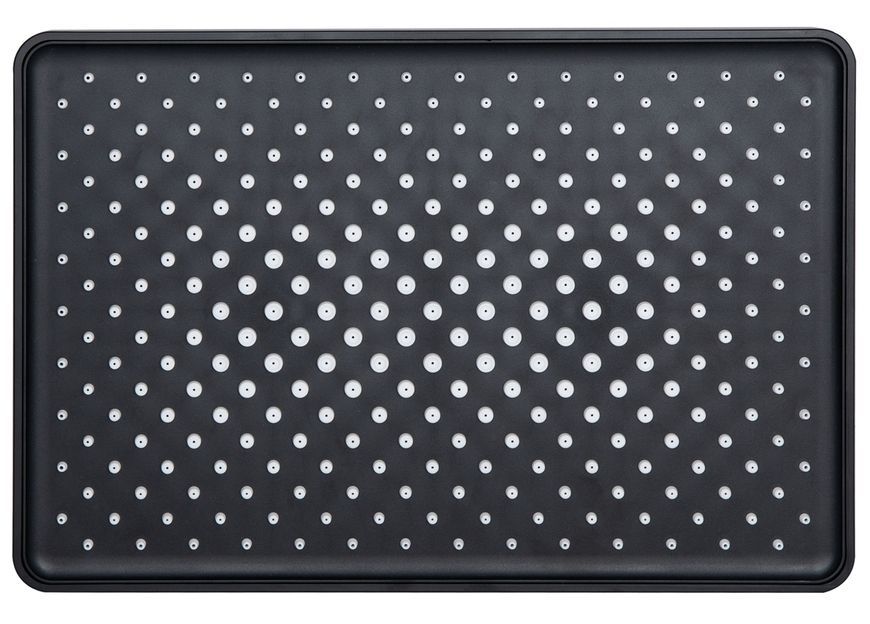 Лійка для верхнього душу Qtap Hlavova 280x190 мм прямокутна Black Matt QTHLA107BLM45947 - QTHLA107BLM45947